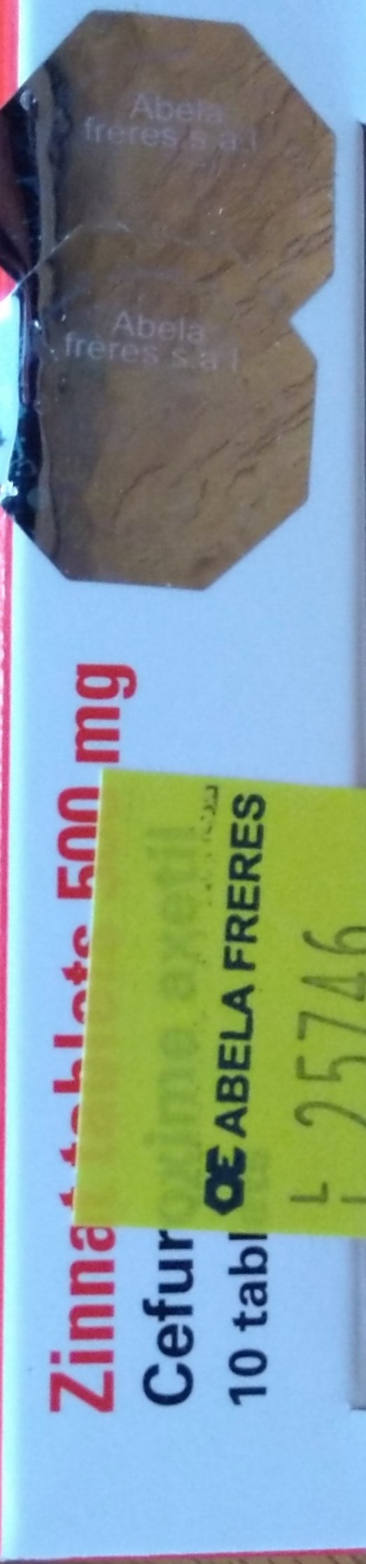 Zinnat Tablets 500mg